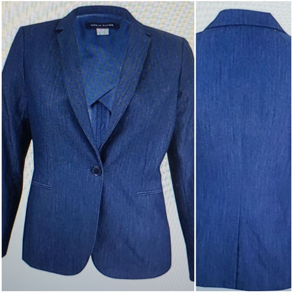 Tommy Hilfiger Women's Denim Blazer One-Button - Picture 1 of 5